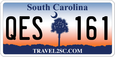 SC license plate QES161