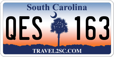 SC license plate QES163