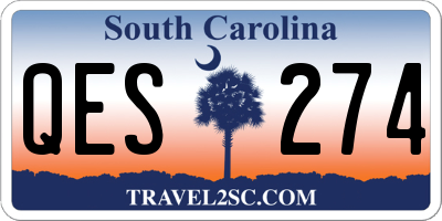SC license plate QES274