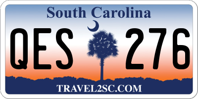 SC license plate QES276