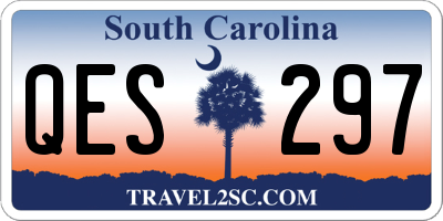 SC license plate QES297