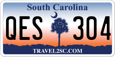 SC license plate QES304