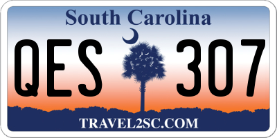 SC license plate QES307