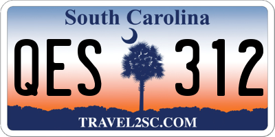 SC license plate QES312