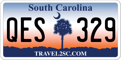 SC license plate QES329