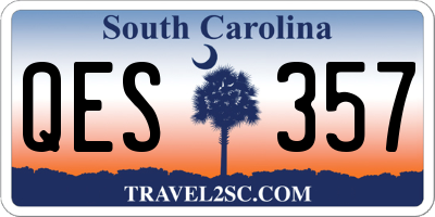 SC license plate QES357