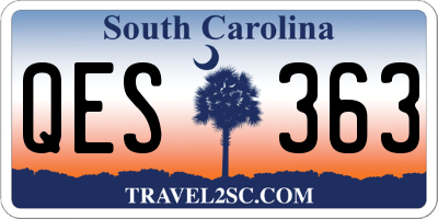 SC license plate QES363
