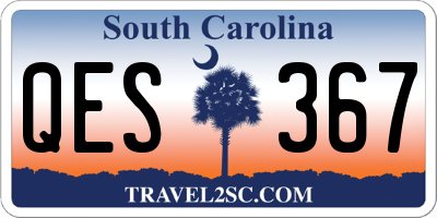SC license plate QES367