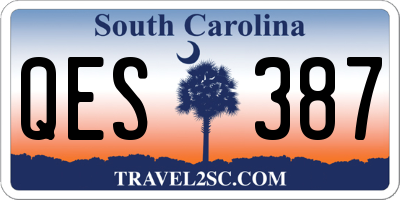 SC license plate QES387