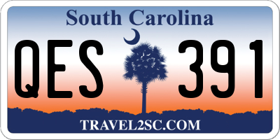 SC license plate QES391