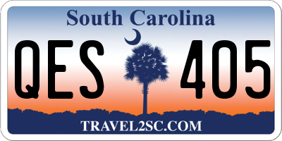 SC license plate QES405