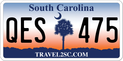 SC license plate QES475