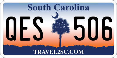 SC license plate QES506