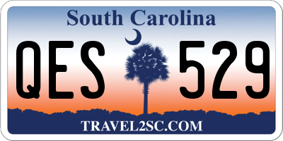 SC license plate QES529