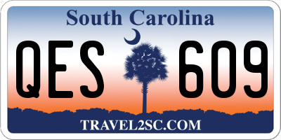 SC license plate QES609