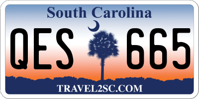 SC license plate QES665