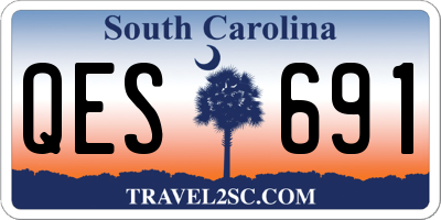 SC license plate QES691