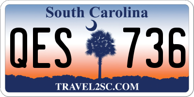 SC license plate QES736