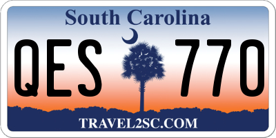 SC license plate QES770