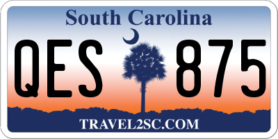 SC license plate QES875