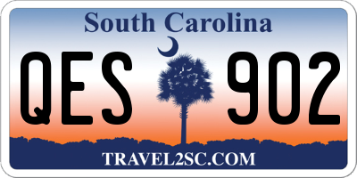 SC license plate QES902