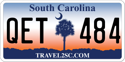 SC license plate QET484