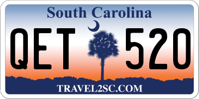 SC license plate QET520