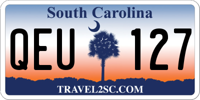 SC license plate QEU127