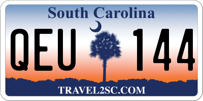 SC license plate QEU144