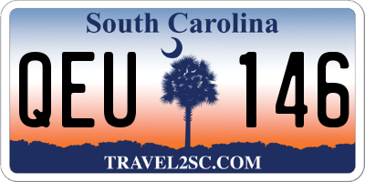 SC license plate QEU146