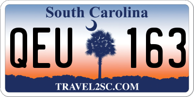 SC license plate QEU163