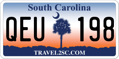 SC license plate QEU198
