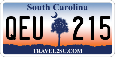 SC license plate QEU215