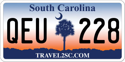 SC license plate QEU228