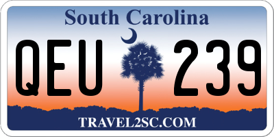 SC license plate QEU239
