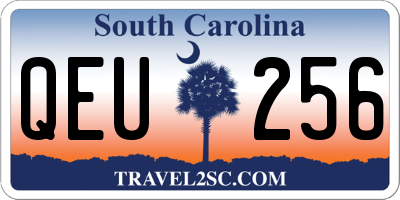 SC license plate QEU256