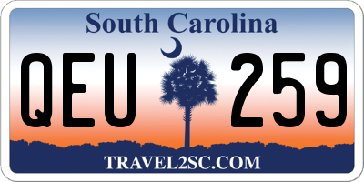 SC license plate QEU259