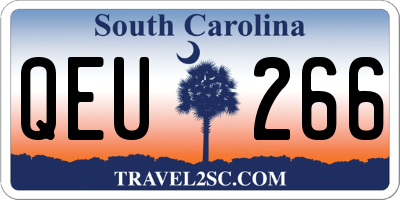 SC license plate QEU266