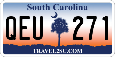 SC license plate QEU271