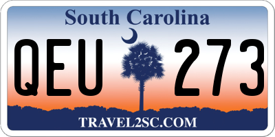 SC license plate QEU273
