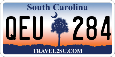 SC license plate QEU284