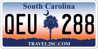 SC license plate QEU288
