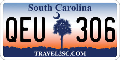 SC license plate QEU306