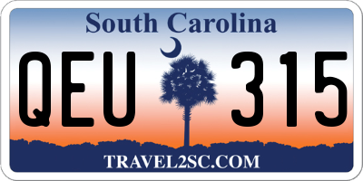 SC license plate QEU315