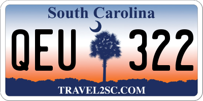 SC license plate QEU322