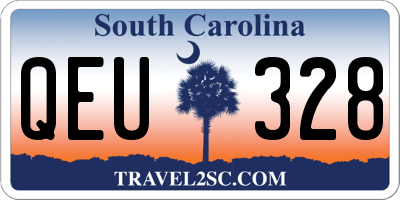 SC license plate QEU328