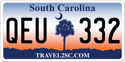 SC license plate QEU332