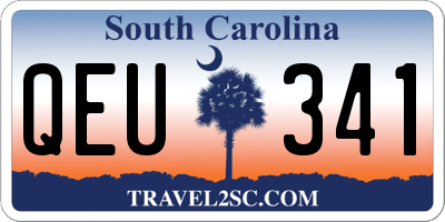 SC license plate QEU341