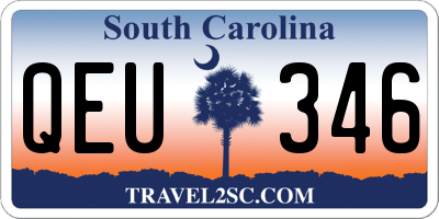 SC license plate QEU346