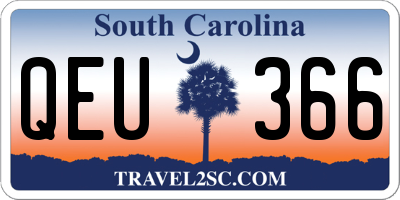 SC license plate QEU366